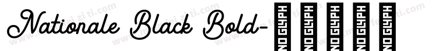 Nationale Black Bold字体转换